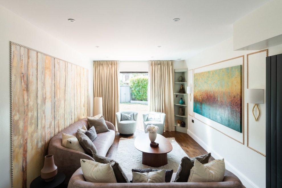 living room boho eclectic style project gallery image 3