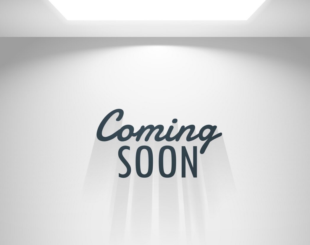 white room with light and coming soon text